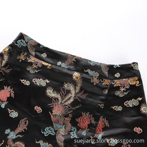 Fashion Split Side Mini Short Satin Skirt